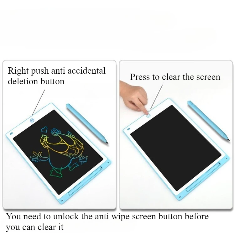 Placa de escrita lcd de 8.5 polegadas, prancheta de desenho infantil graffiti prancheta de primeira infância, quadro negro pequeno