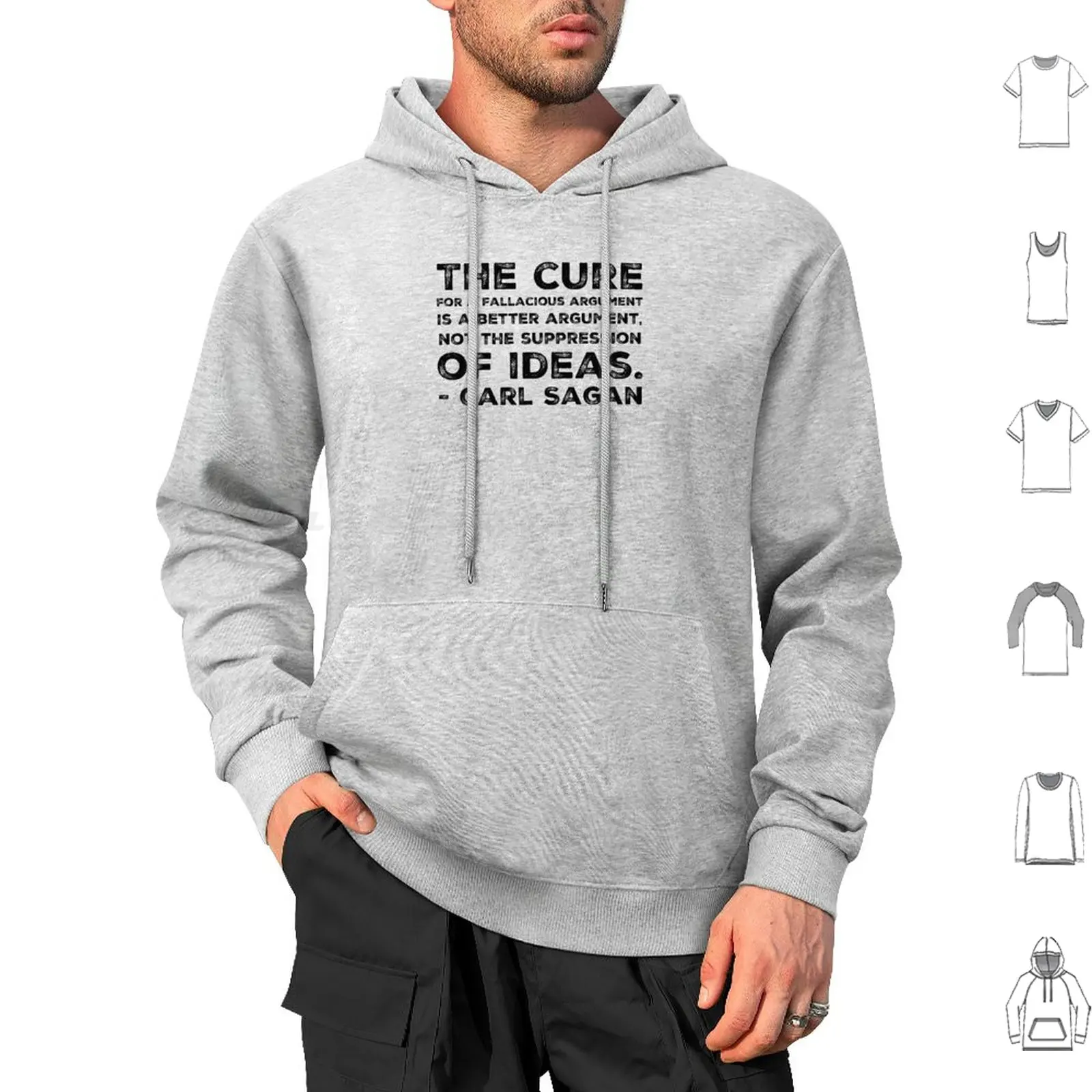 Carl Sagan Quote-Famous Scientist Quote Hoodies Long Sleeve Carl Sagan Science Space Cosmos Quote Astronomy Sagan Stars