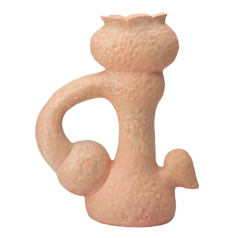Modern Irregular Ceramic Vase Creative Art Decor for Living Room TV Cabinet Home Ornament Unique Flower Holder Stylish Design