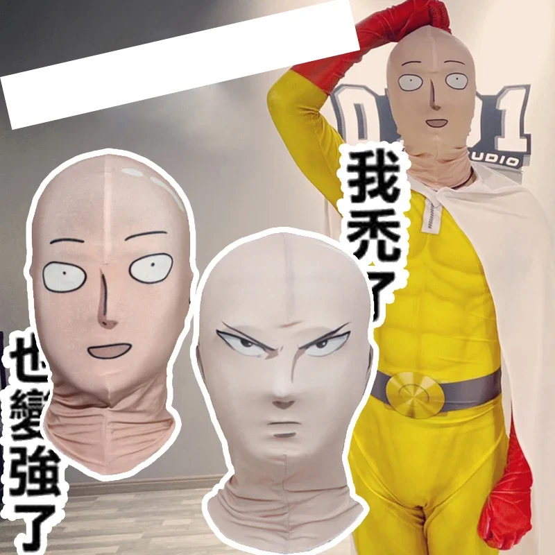 New ONE PUNCH-MAN Saitama Balaclava Ski Hood Cycling Skateboard Warmer Full Face Mask