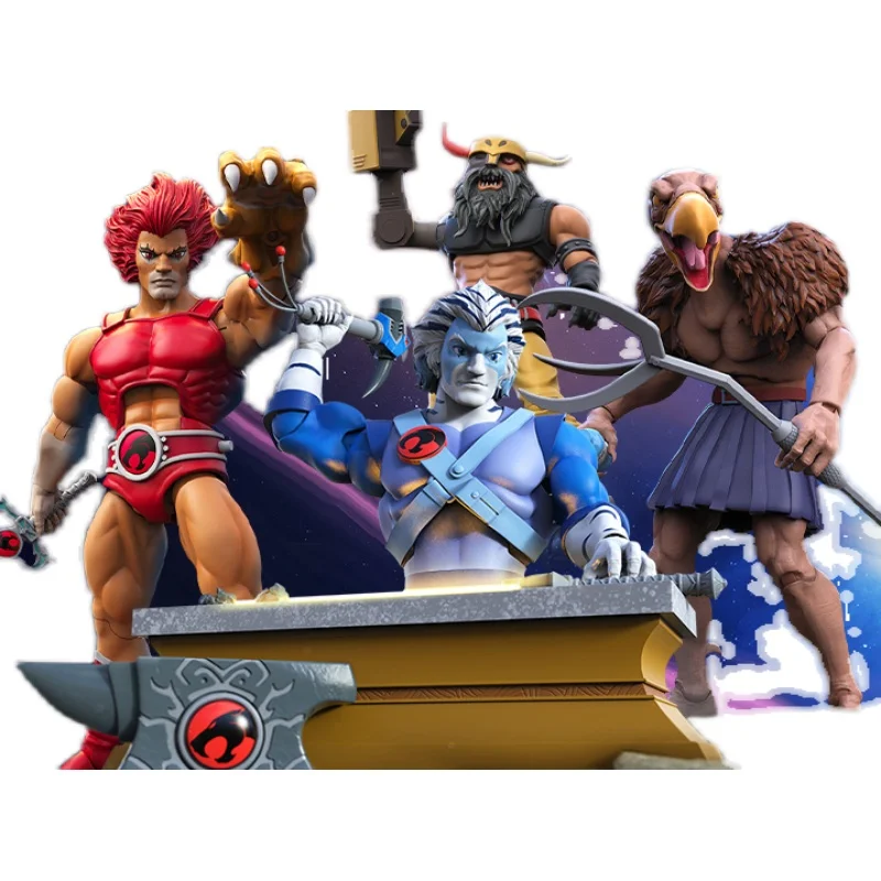 Original Super7 The 5rd Lineup Thundercats One:12 Bengali Vultureman Hammerhand Lion-O Mirror PVC Action Figure Toy Doll Gift