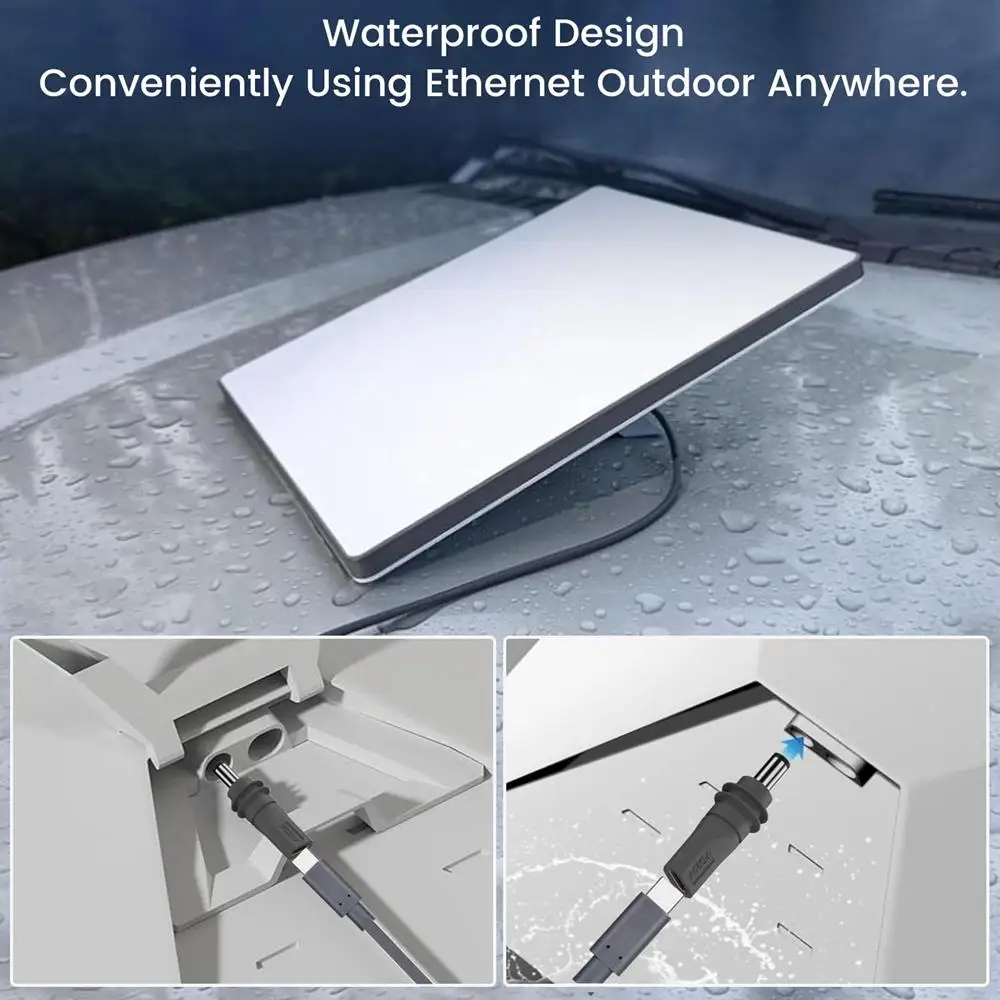 Adaptador de corriente USB C hembra a CC para Starlink Mini PD 100W tipo C adaptador de extensión de carga con barril CC impermeable al aire libre