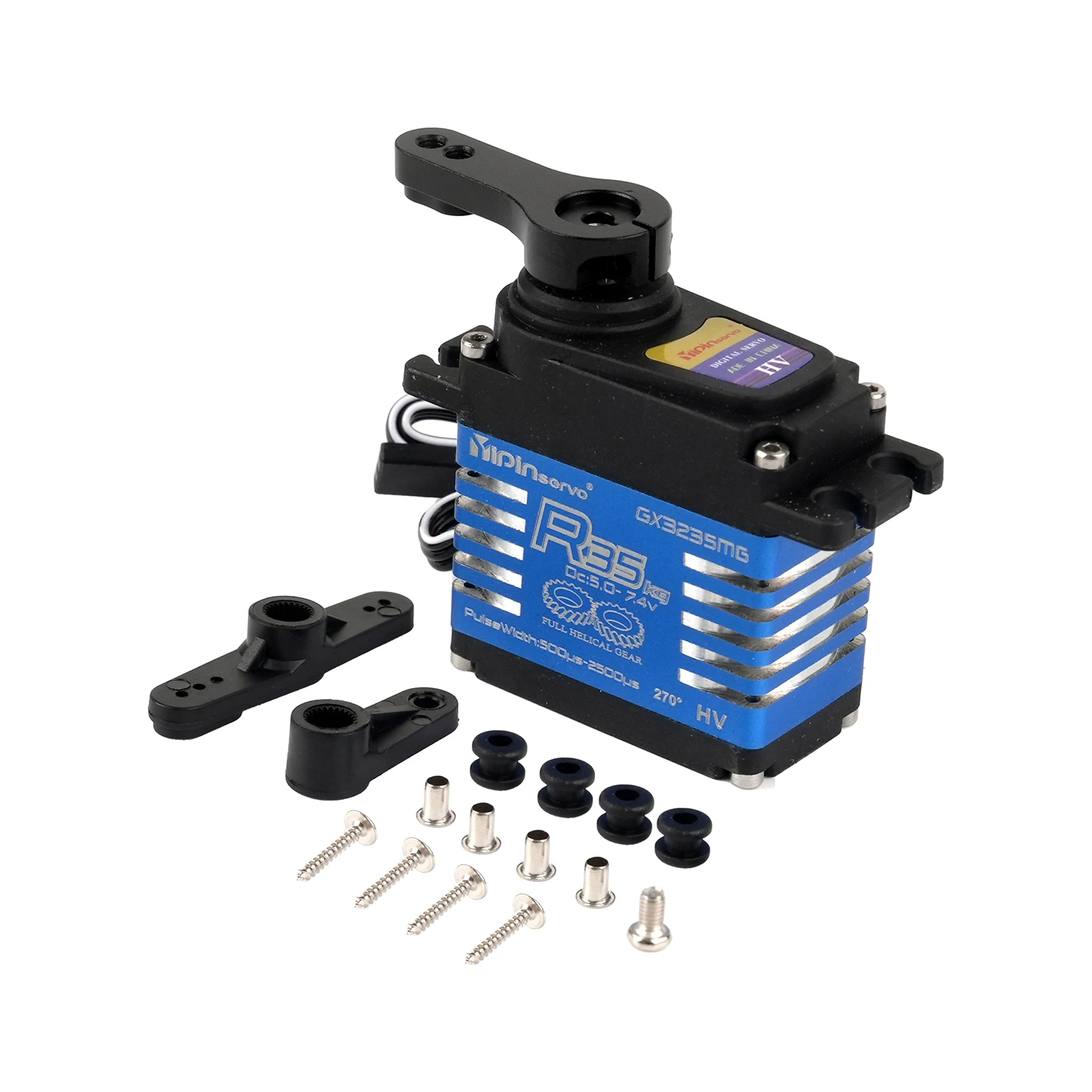 2PCS Waterproof IP66 Servo 35kg All Metal Gear Digital Servo for RC Car 1/8 1/10 Remote Control Toy Robot Crawler 180° 270° 360°