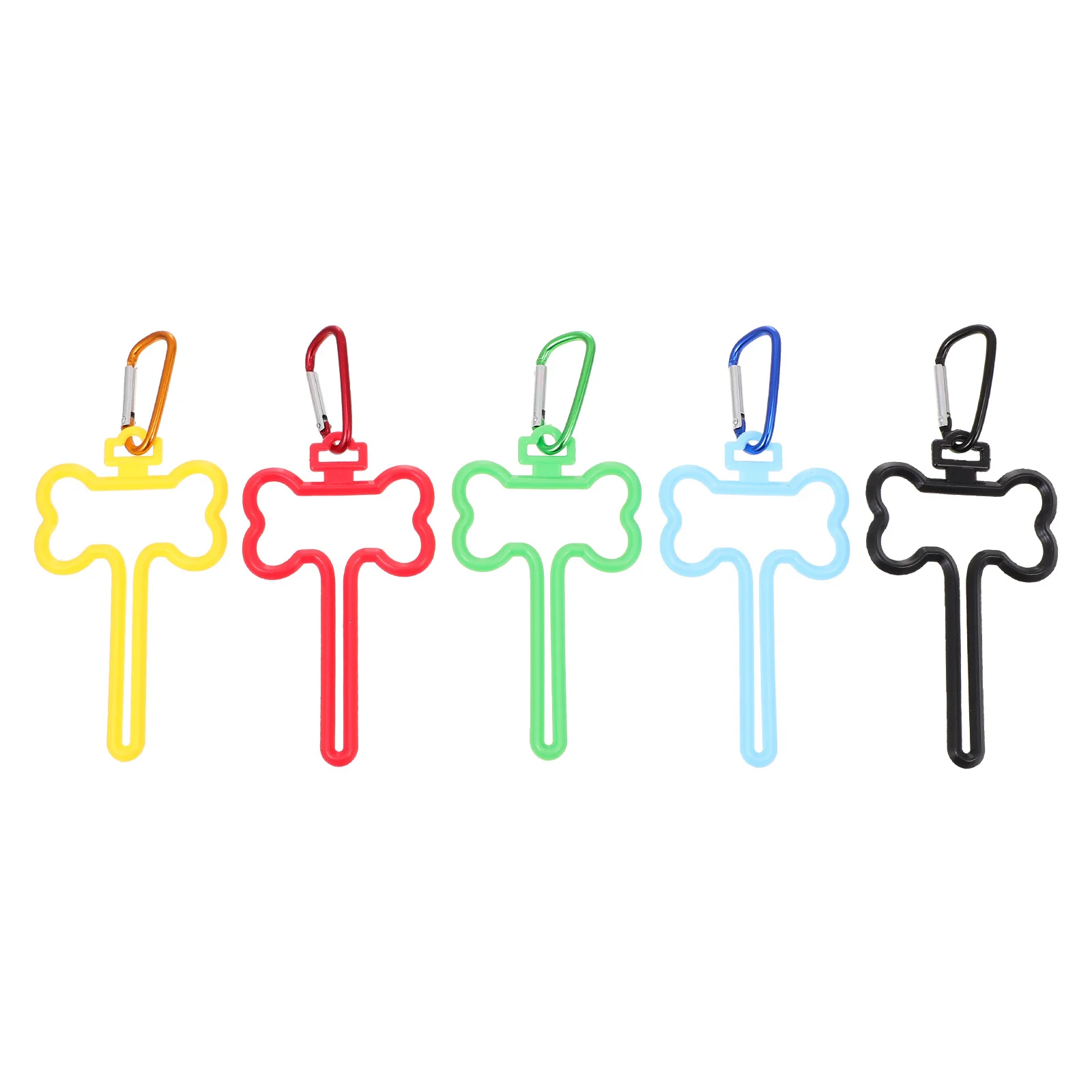 5 قطع من مشابك نفايات الحيوانات الأليفة خفيفة الوزن ومتينة للكلاب والمشي والسفر في الهواء الطلق متوافقة مع جميع أنواع المقود