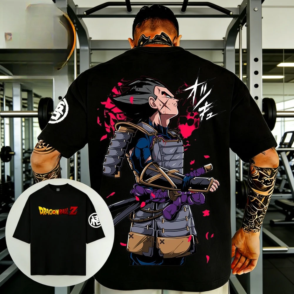 2026 Summer Dragon Ball Retro Pure Cotton Fitness Men's Short-Sleeved Multi-Gender Universal Casual T-Shirt Streetwear