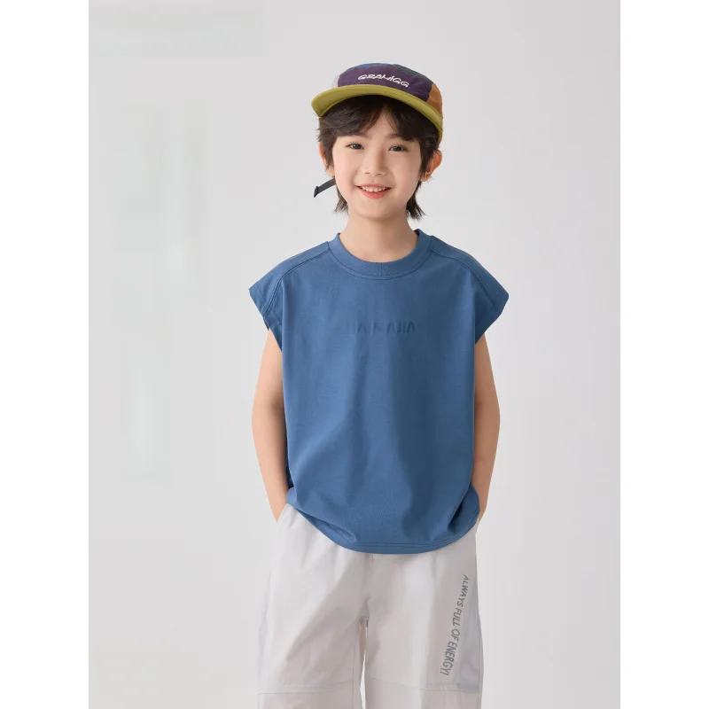 

3-12year-old boys Summer sleeveless vest year-old boys and loose-fitting shirt