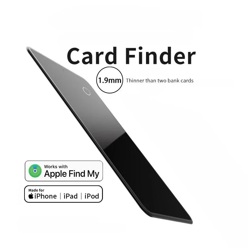 smart magnet card tracker para iphone titular do cartao da tampa traseira titular do cartao de identificacao etiqueta fina apple find my app telefone celular 01