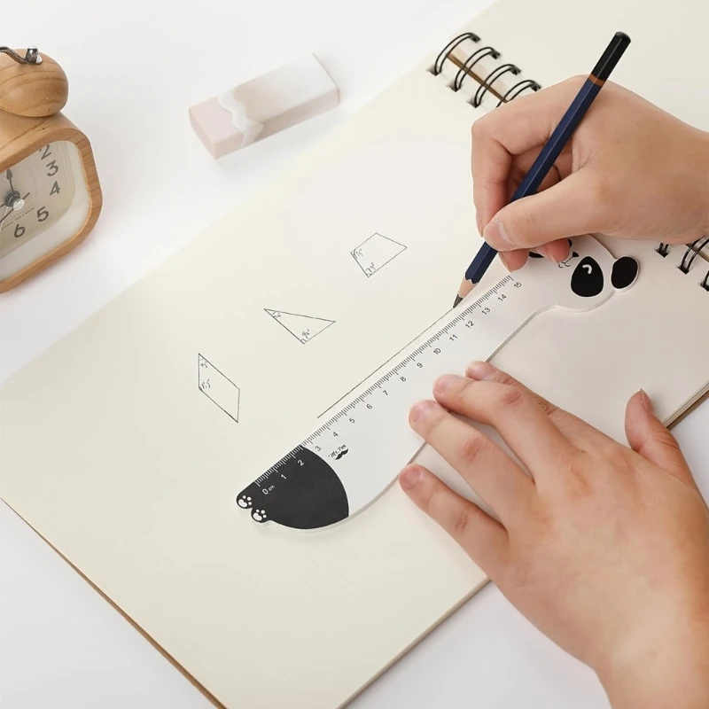  Kids Measuring Tool Animal Shaped Rulers Shatterproof School Art Accessories