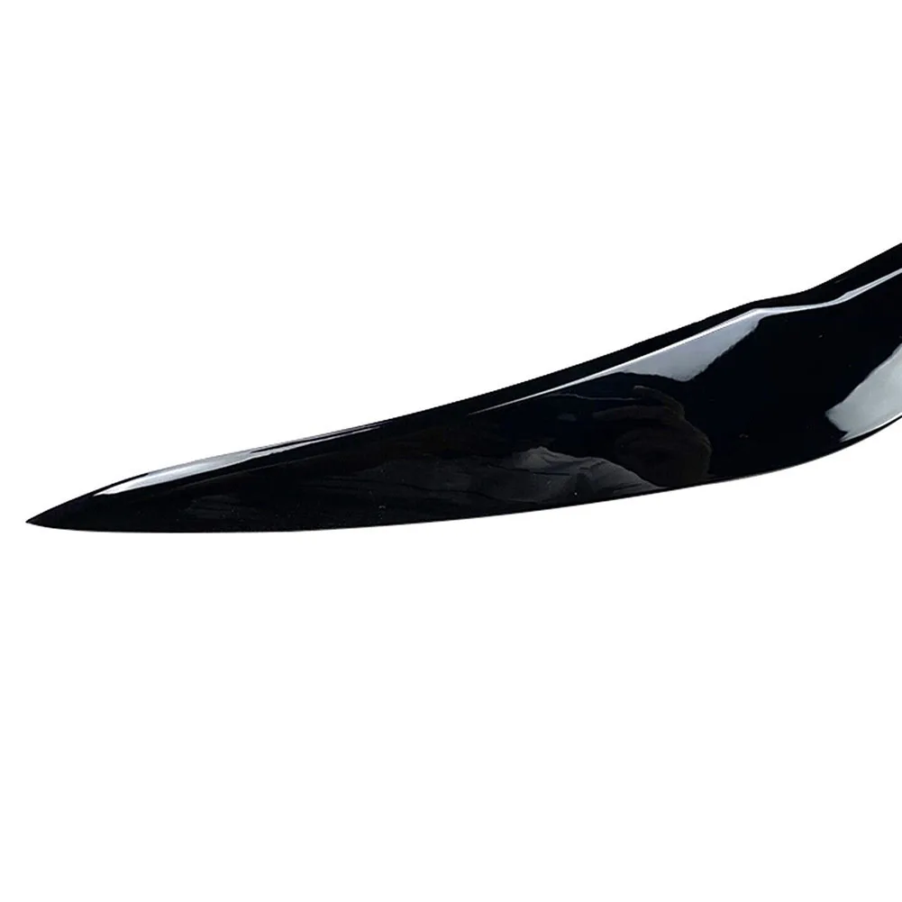 2Pcs Headlight Cover Eyelid Eyebrow For BMW 1-Series 116i 118i 120i 125i 128i F20 F21 Gloss Black Headlight Eyelids