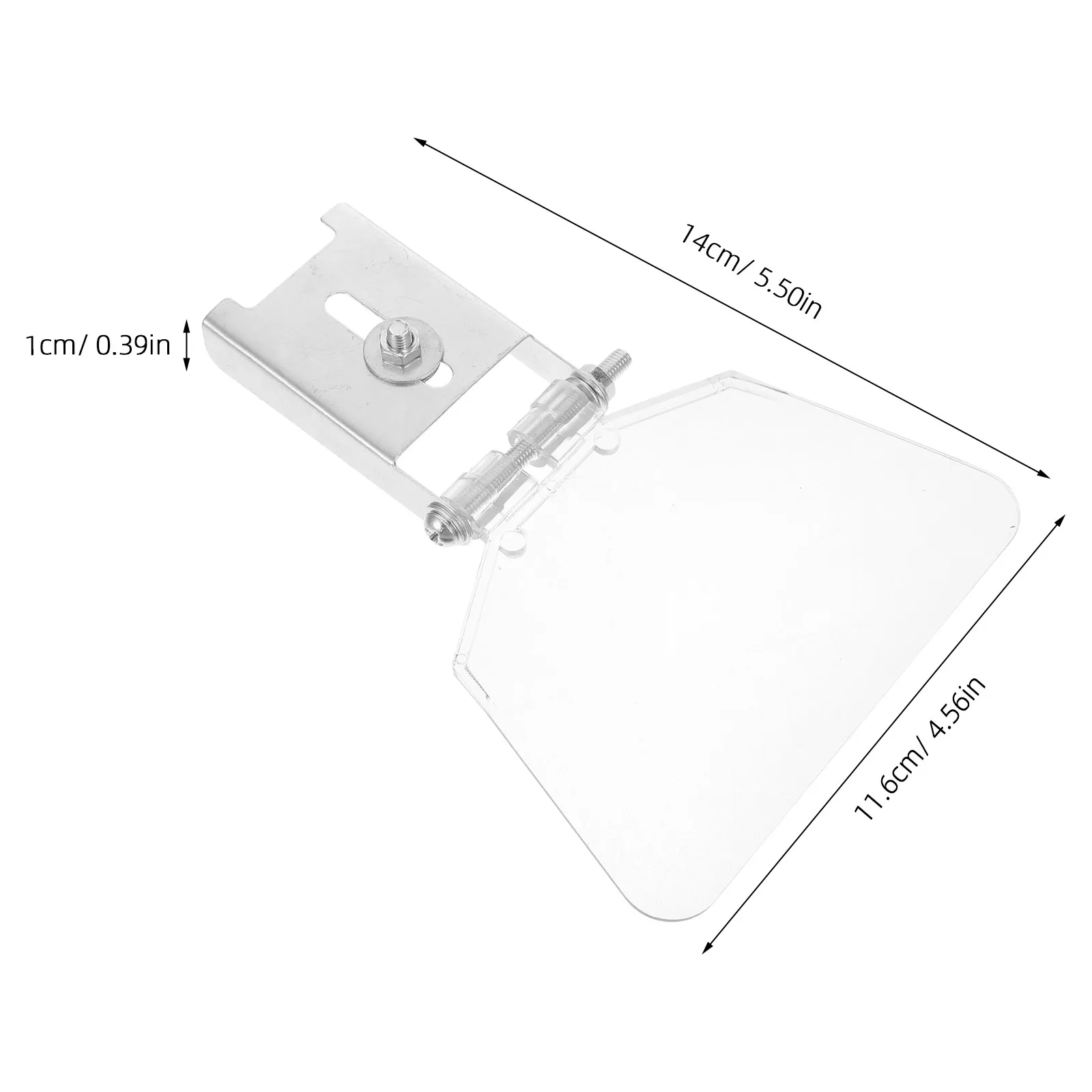 1Set Universal Bench Grinder Safety Shield Transparent Acrylic Shatter Resistant Eye Shield 5.5x4.6inch Spark Protection Cover