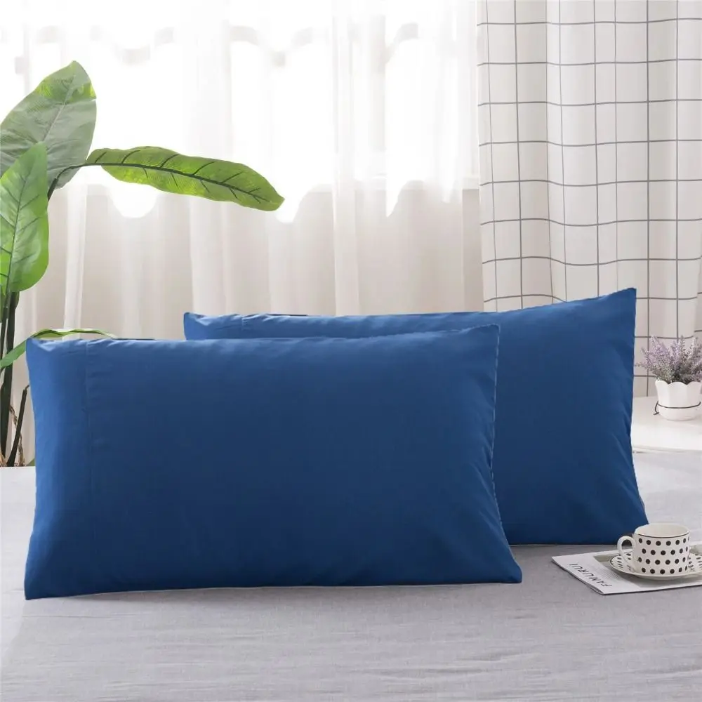 2Pcs Home Textile 51x75cm Pillows Cover Dacron Luxurious Cushion Cover Comfortable Washed Material Pillow Shell Sofa