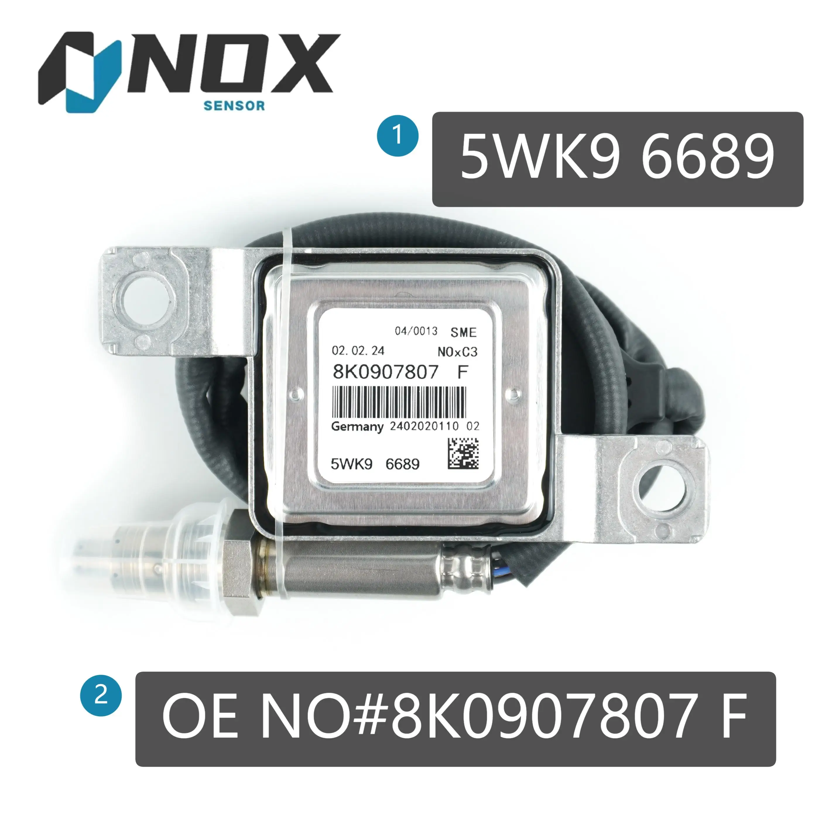 

8K0907807F 5WK96689 Nox Sensor Available For VW A4 A5 A6 Q7 Nitrogen Oxide NOX Sensor Replacement Spare Parts Accessories