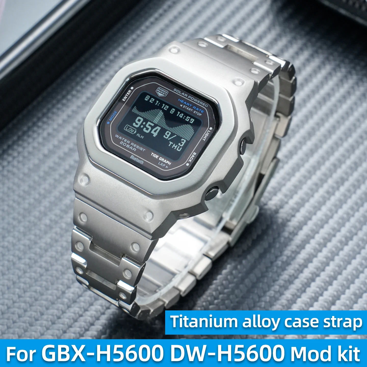 Light weight Titanium alloy Case Strap For Casio GBX-H5600 DW-H5600 Full Metal Watch bezel bracelet GBX/DWH5600 Watch band parts