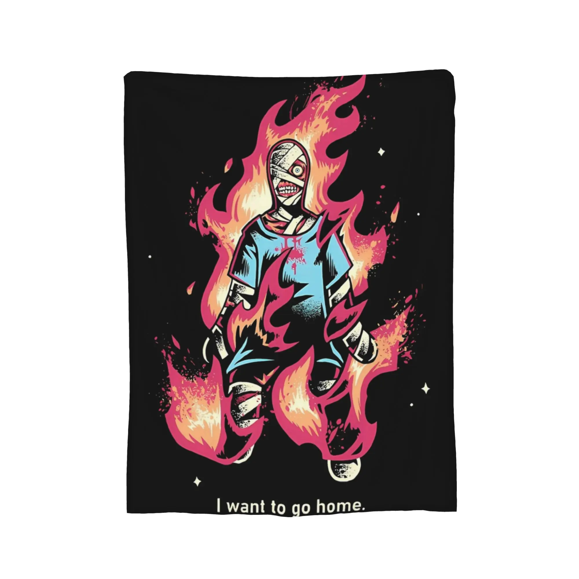 Psychological Horror Adventure Indie Game Mouthwashing  Blanket Fleece  Thin Throw Blanket for Car Sofa Couch Bed Rug