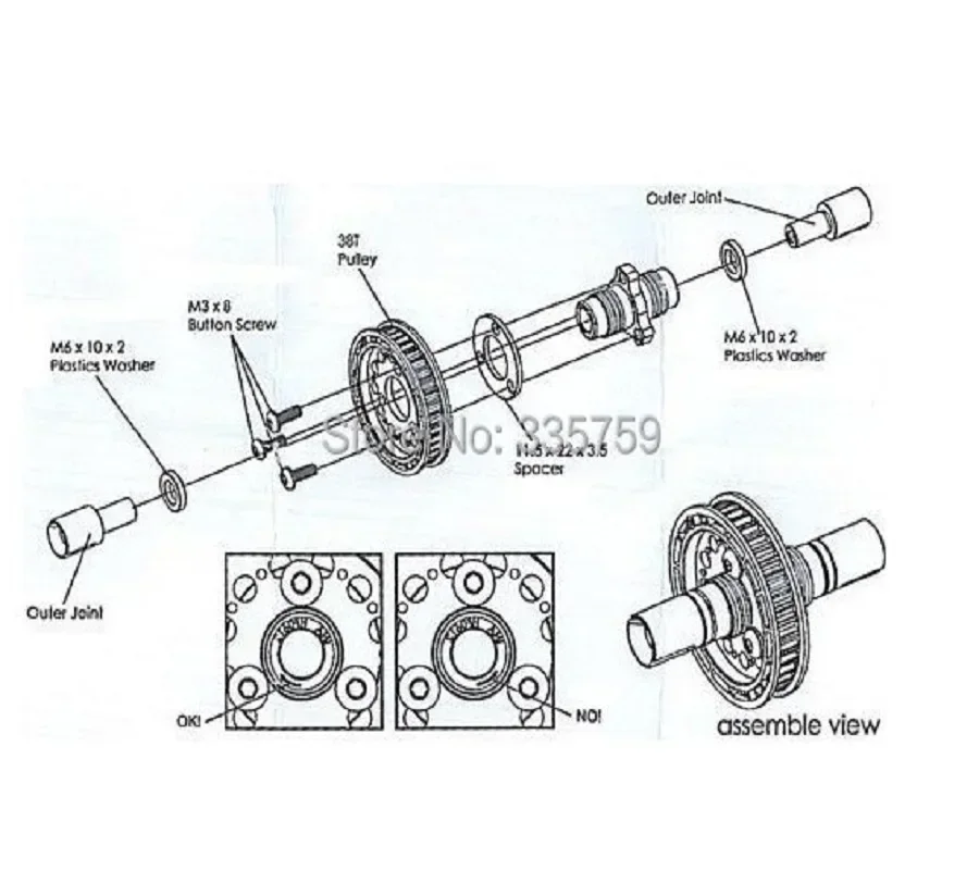 Metalowe części do modernizacji mechanizmu różnicowego 38T do Sakura S XI XIS CS D4 D5 Ultimate DGS DGX DGXI DG5 DG7 DGW RC Car