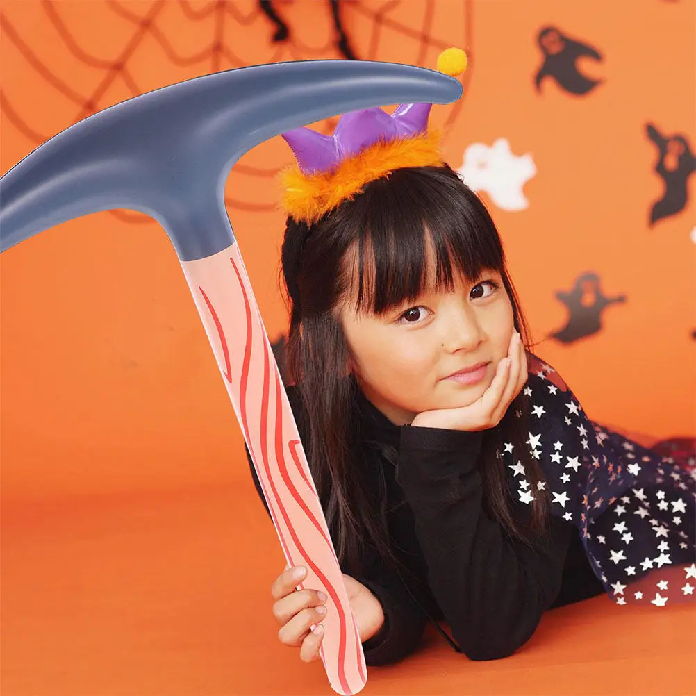 

4Pcs Prank Inflatable Pickaxe Halloween Party Prop PVC Blow Up Pickaxe Decoration Birthday Masquerade Cosplay Party Favor