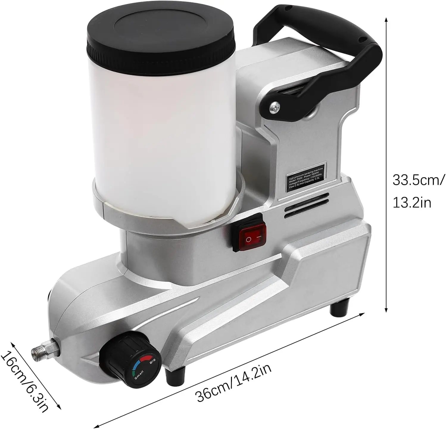 Portable 1600W Airless Paint Sprayer Machine Small Portable Electric Spray Gun High Power Home Painting 220V/110V
