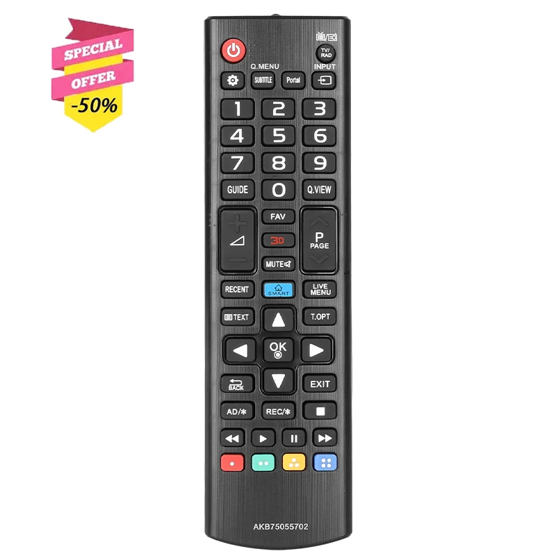 

AKB75055702 Remote Control For LG TV 37LN5405 37LN540B 39LB5610 39LB561V 40UF675V 40UH630V 42LB5500 42LB561 43LF510V 43LF590V