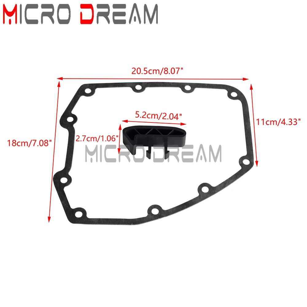For Harley Dyna Street Bob Wide Glide FLD Twin Cam 1999-17 Motorcycle Cam Chain Guide Tensioner & Camshaft Cam Gear Cover Gasket