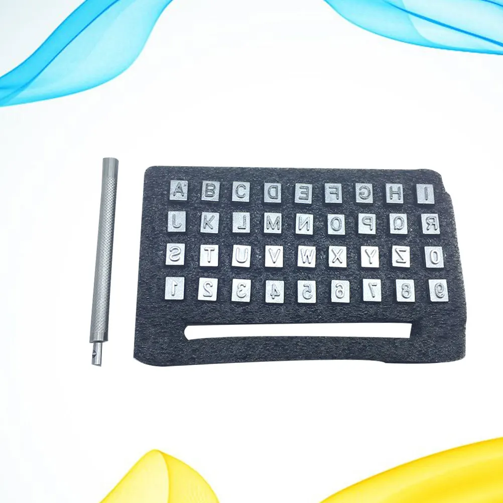 

37pc Steel Punch Tool for Craft Alphabet Letters Stamping Number Set Hardened Tempered Durable Use Printing Box