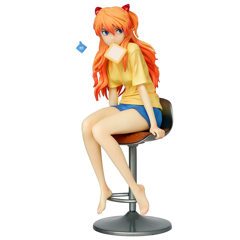 فتاة جميلة Evangelion BBG Asuka نموذج مصنوع يدويًا فتاة جميلة أنيمي زخرفة سطح المكتب اللعب العصري #4