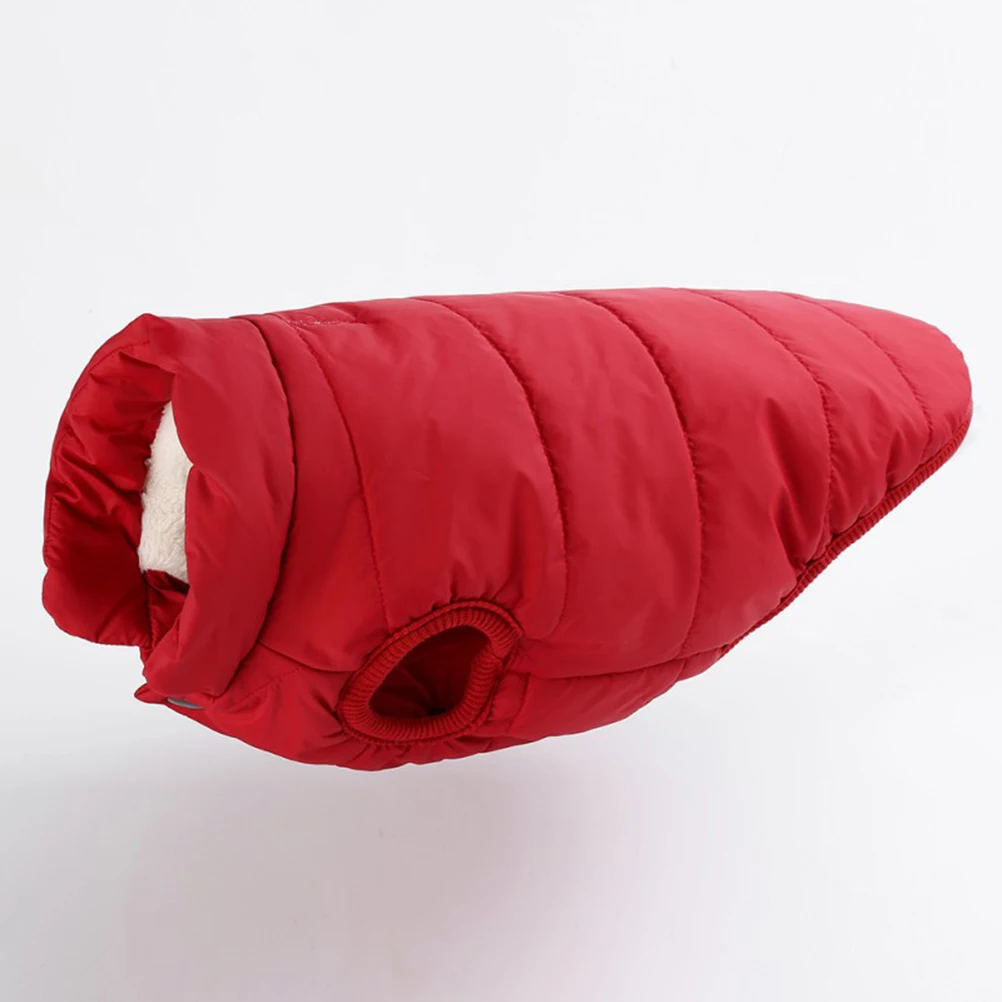 

Snap-button Dog Cotton Coat Doggy Sweaters Cotton-padded Clothes Miniature for Small