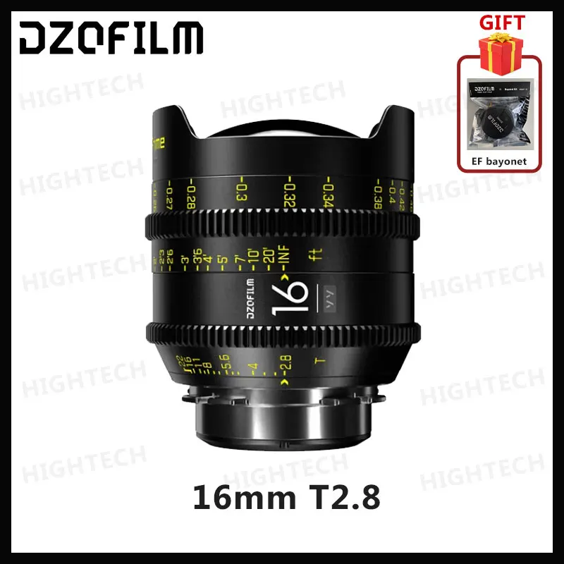 DZOFilm VESPID prime 16mm T2.8 21/25/35/40/50/75/100/125mm T2.1