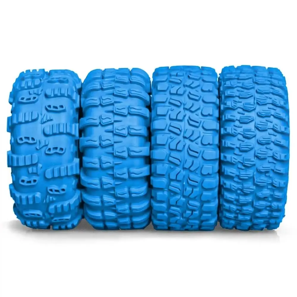 4 Stück 1,3 Zoll Ultra-Weiche Klebrige Gummireifen für 1/24 1/18 SCX24 TRX4M FCX24 AX24 RC Crawler Upgrade-Räder