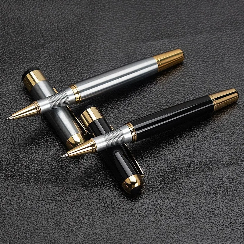 Luksusowy, personalizowany metalowy długopis z grawerem, darmowa personalizacja imienia, logo, tekstu, prezent biznesowy dla mężczyzn, artykuły piśmiennicze do biura. — zdjęcie produktu 3