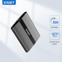 Eaget 500MB/s Portable External SSD External Hard Drive 5Gbps NVME 1TB Solid State Drive for Laptops Desktop PS4 PS5