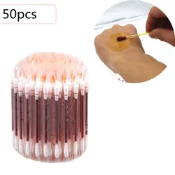 50pcs Disposable Medical Disinfection Iodine Swabs EDC Wound Disinfection Swabs Outdoor Portable First Aid Tools Camping Gear