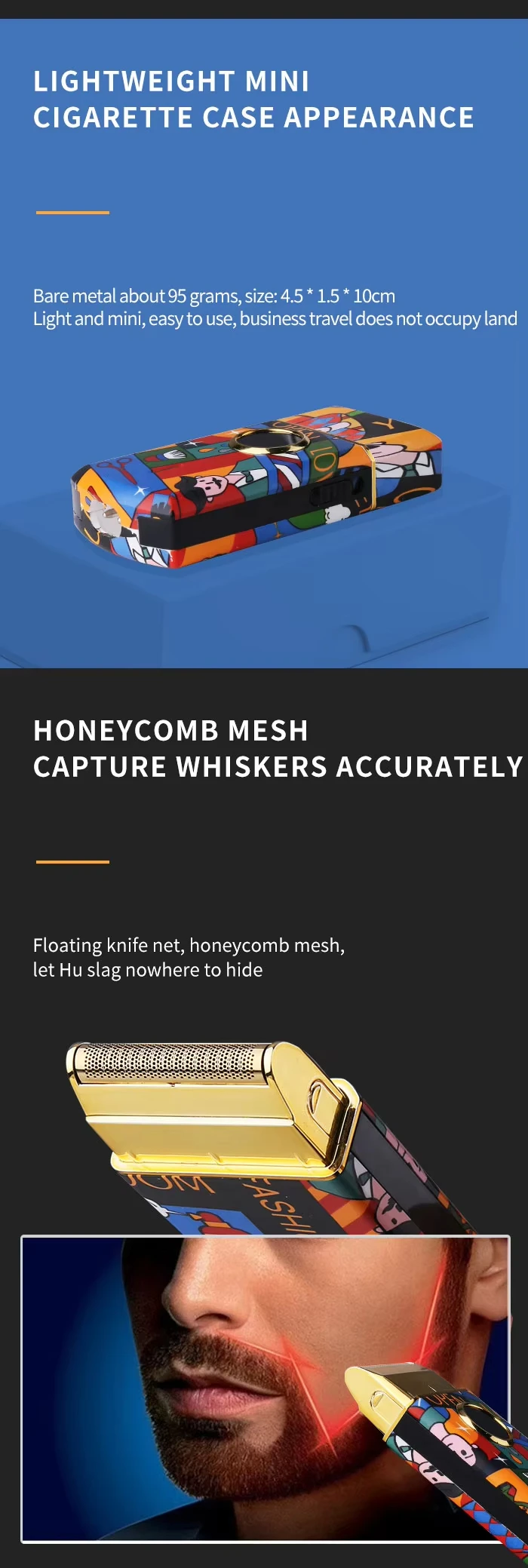 Kemei Rechargeable Graffiti Pattern Electric Hair Clipper Professional Barber Trimmer Man Shaver Km-MAX2092 KM-MAX5090 KM-RS7098