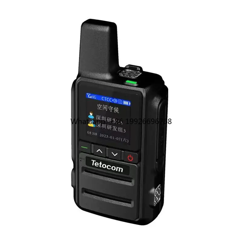 

Portable 4G LTE POC Radio with Flash Light Alarm & GPS Handheld Two-Way Walkie Talkie with 5000km Range Intercom Use manufacture