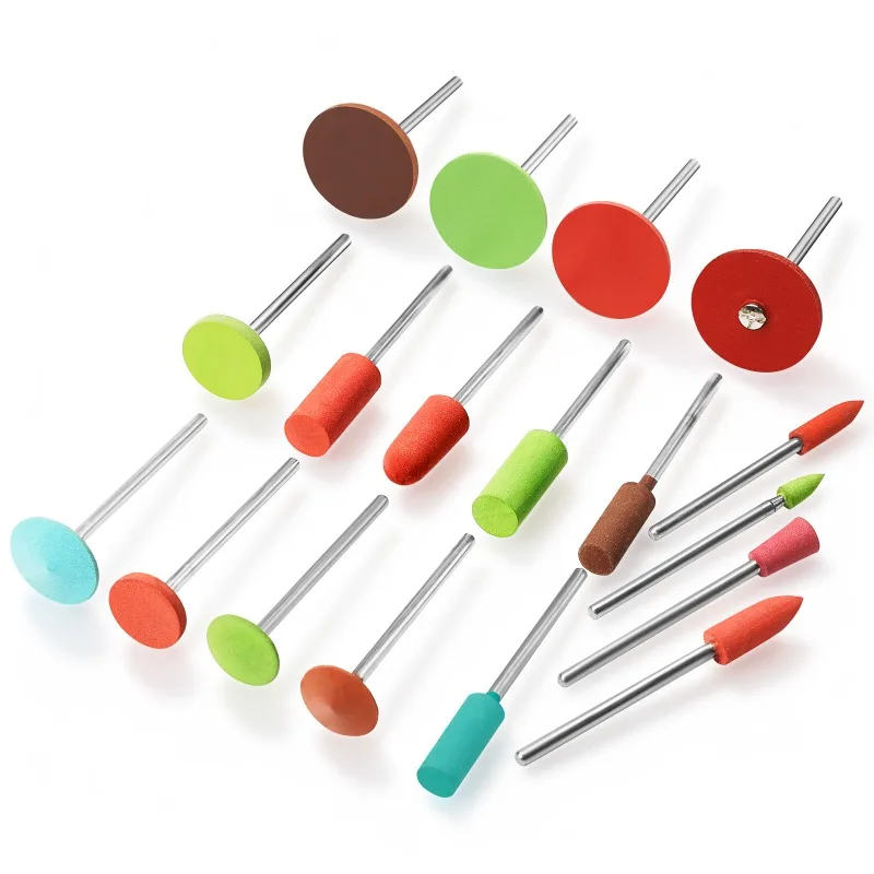 Rubber Polishing Grinding Head Leather Polishing Wheel Fine Buffing Tool for Jewelry Jade Stone Toy Mirror Surface Grinding