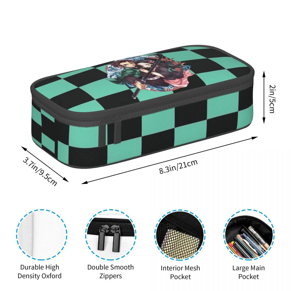Personalizzato Anime Demons Slayers Manga Astuccio per matite Ragazzi Gilrs Grande capacità Tanjiro Kamado Nezuko Astuccio per matite Accessori per la scuola
