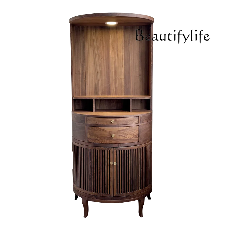 

Shrine Offering Shrine Modern Light Luxury New Chinese Vertical Cabinet Walnut Solid Wood Locker