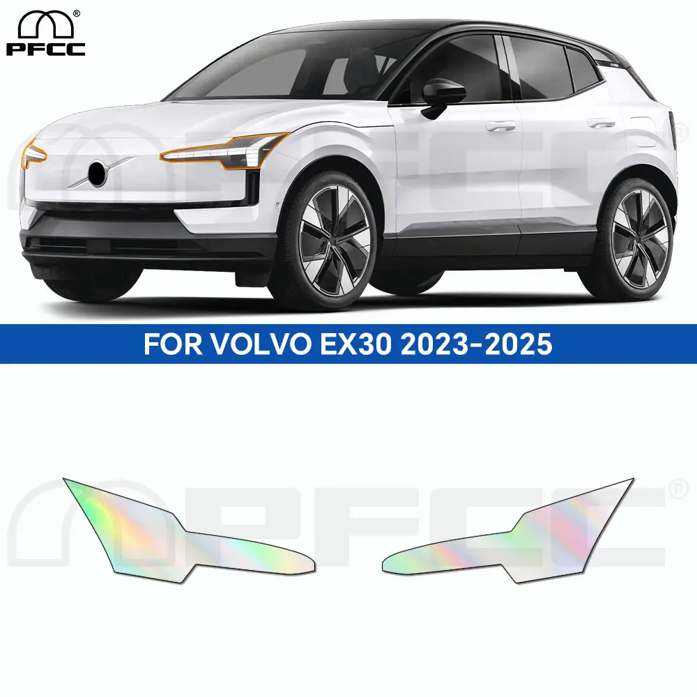 

For Volvo EX30 2023 2024 2025 Car Headlight Rearview PPF Film B C Pillar Paint Protection Sticker Anti-scratch Transparent Repai