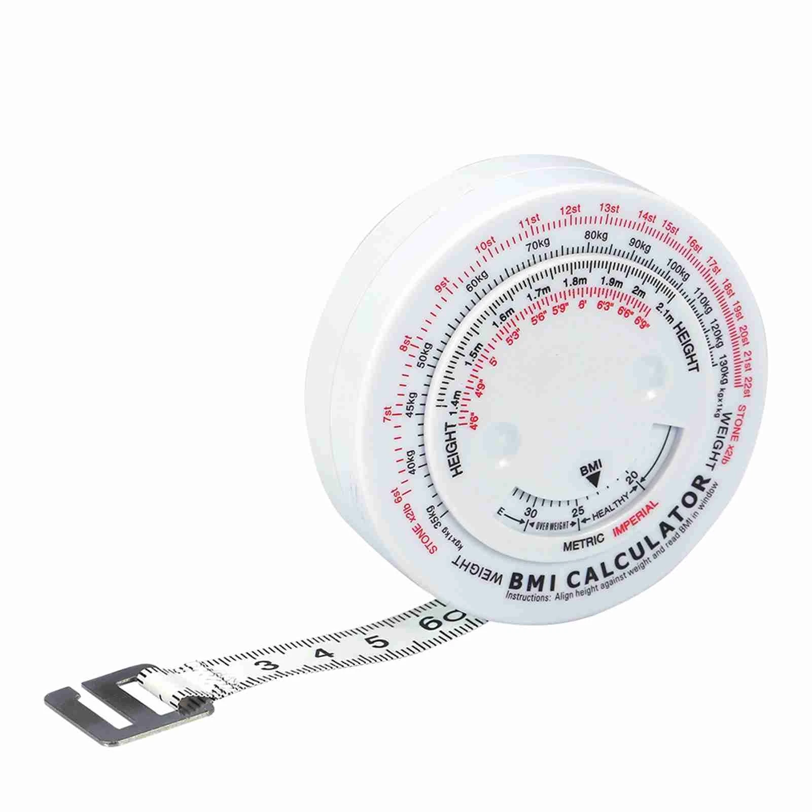 Beauty Body Mass Index Round Fat Measurement Measure Fitness Measuring Body Retractable Tape
