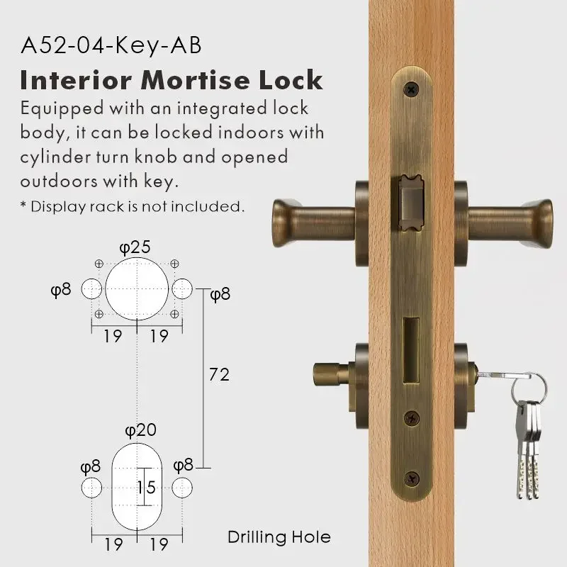 Nurlin Messing Plat Antiek Brons Mat Goud Zwart Binnendeur Hendel Passage Privacy Badkamer Slot Comfortabele Touch