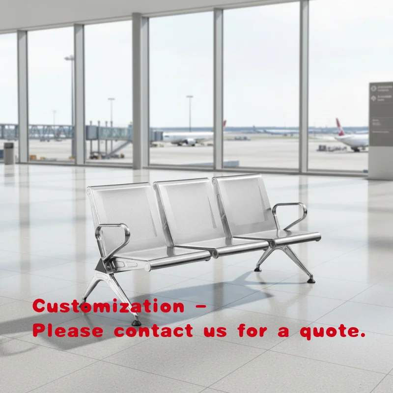 

Кресло для ожидания из нержавеющей стали премиум-класса, современное, прочное, для тяжелых нагрузок, для аэропортов, больниц, клиник, салонов, торговых центров - экологичное.