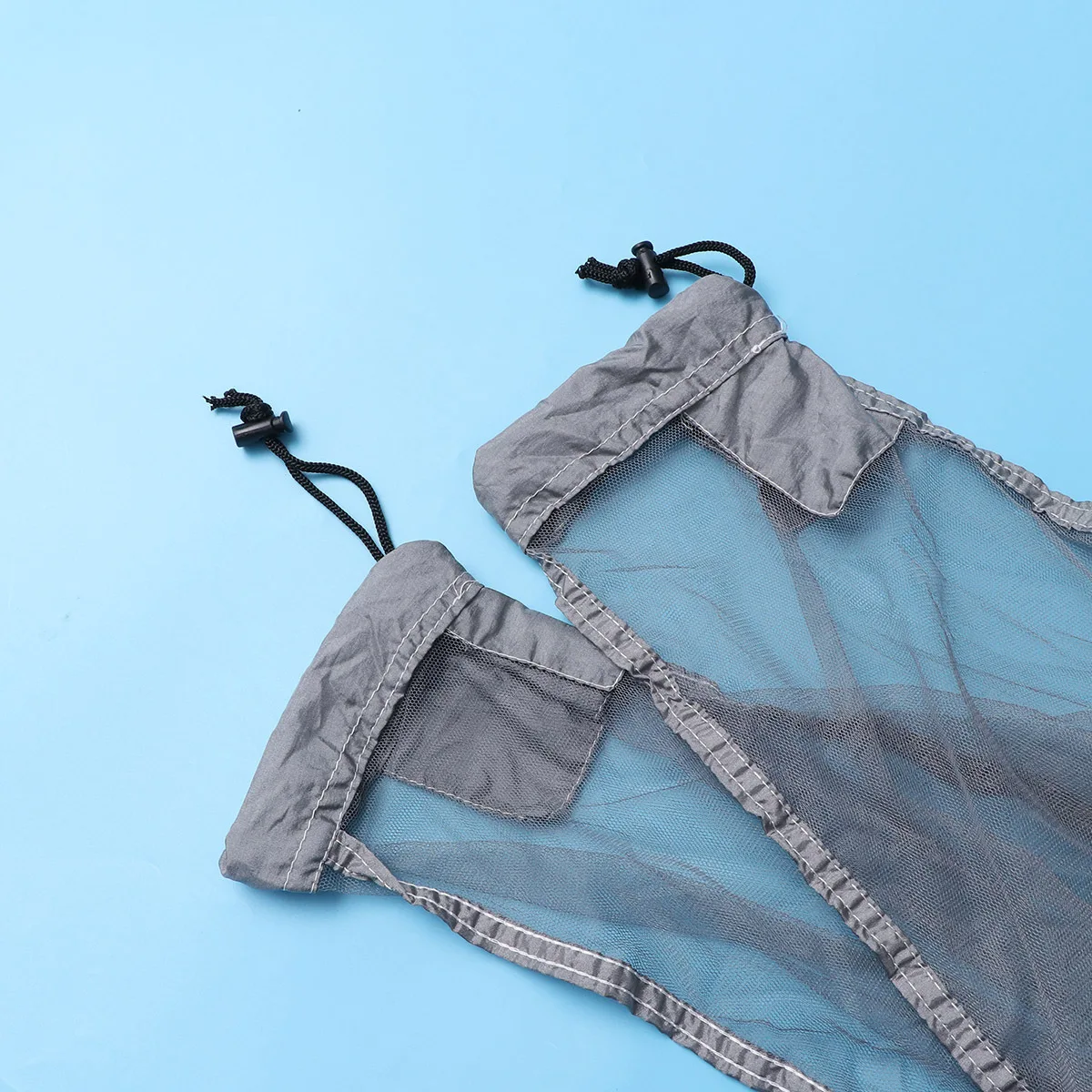 

For Hammock Lightweight Parachute Fabric Double Zipper 360 Protection Camping Net Lightweight Camping Net Grey