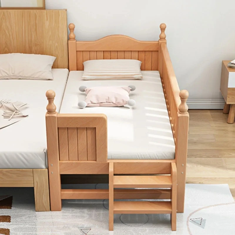 Barrier Guardrail Kids Bed Girls Bedside Small Platform Children Beds Mattresses Single Muebles Para El Dormitorio Decoration