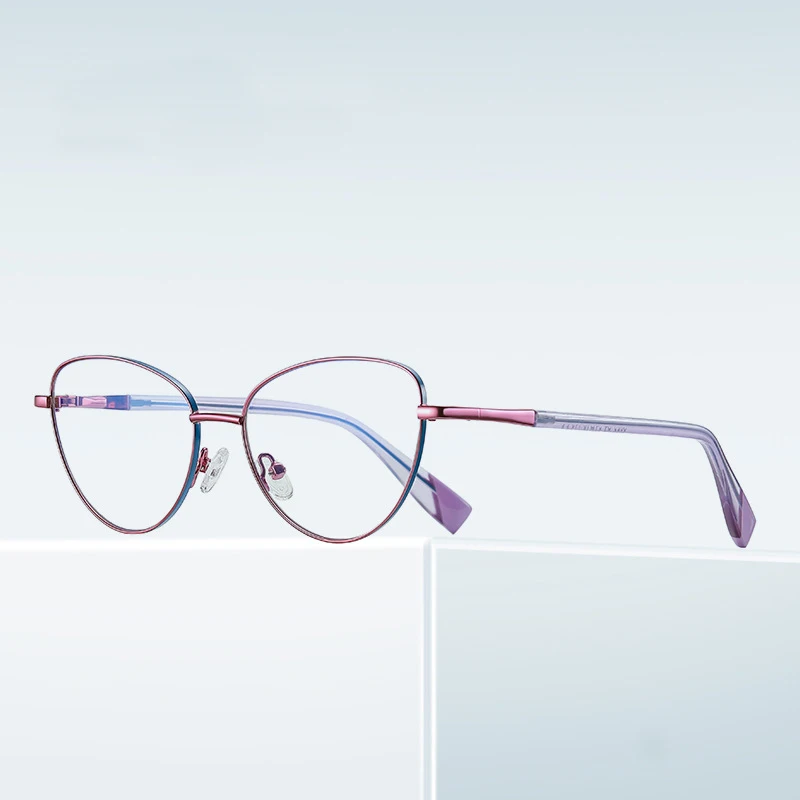 

Модные женские очки для чтения с дизайном «кошачий глаз» и защитой от синего света, доступны с индивидуальной рецептурой