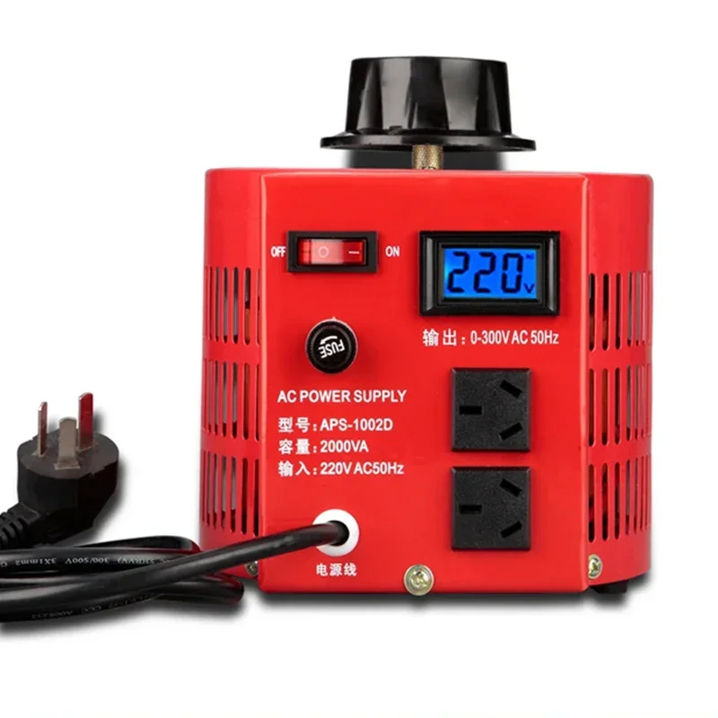 

Variac Variable Transformer AC Voltage Regulator Transformer Converter 2KVA Built-In Copper Coil for Power Supply