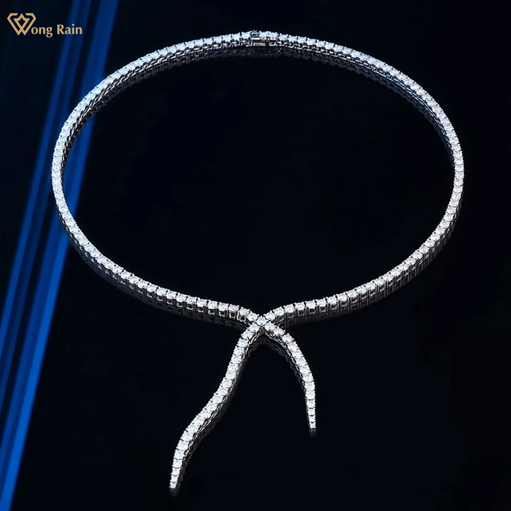 

Wong Rain Стерлинговое Серебро 925 пробы VVS1 3EX D Цвет 3 мм Настоящий Муассанит Полный бриллиант Подвеска из драгоценного камня Ожерелье Изысканные ювелирные изделия GRA