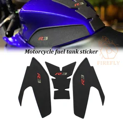 Motocicleta TankPad Protector para YAMAHA, etiqueta do tanque de combustível Pad, YZF-R3, YZF-R3, 2019, 2020, 2021, 2022, 2023