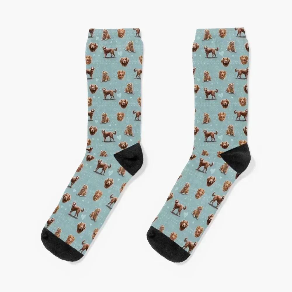 

The Nova Scotia Duck Tolling Retriever Dog Socks sport Hiking boots heated winter Socks Men's Women's