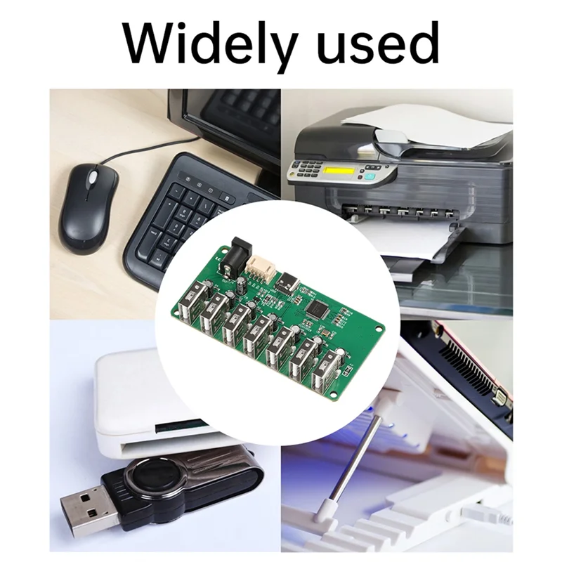 Módulo HUB USB 2.0 DC5V 1 a 7 portas USB Hub Módulo de expansão divisor de sete portas com LED 480Mbps-N36R