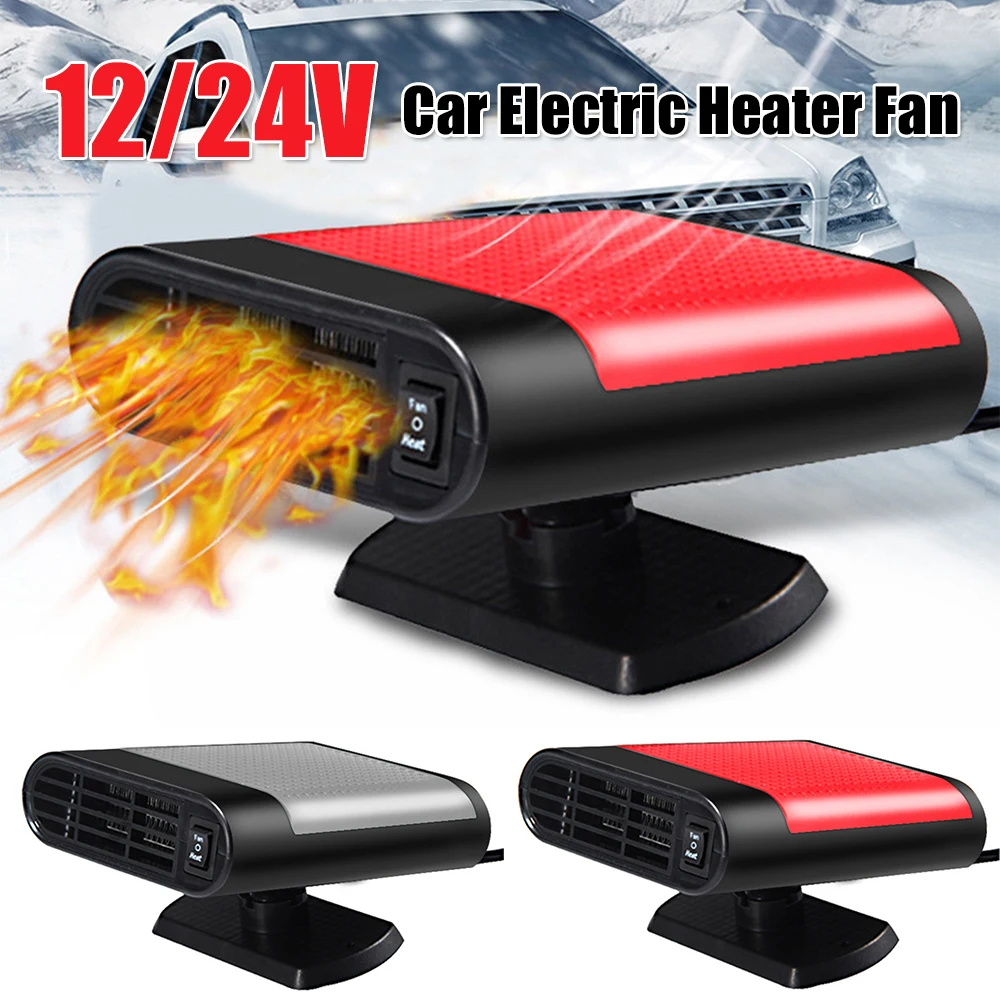 

12/24 В автомобильный электрический обогреватель, вентилятор, вращающийся на 360 градусов, автоматический размораживатель лобового стекла, размораживание, нагревательный вентилятор, автомобильный противотуманный обогреватель