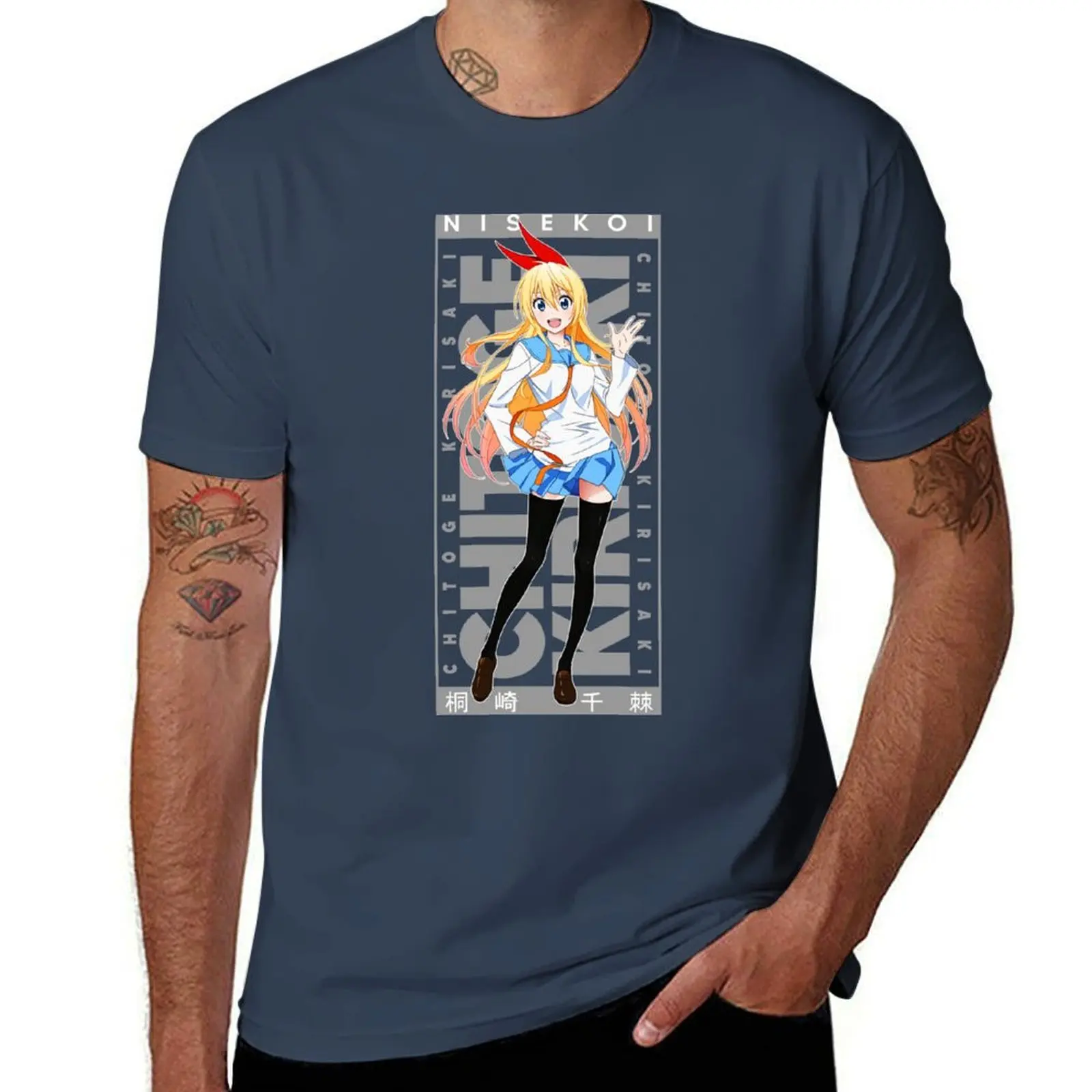 

Chitoge Kirisaki T-Shirt Fashion Pattern Printed Tee Shirt